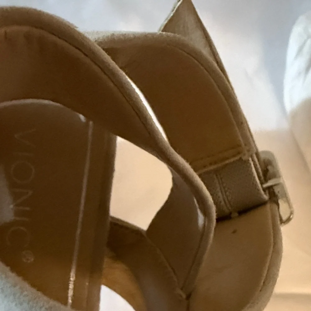 Vionic Taupe Strappy Heels - Picture 13 of 15